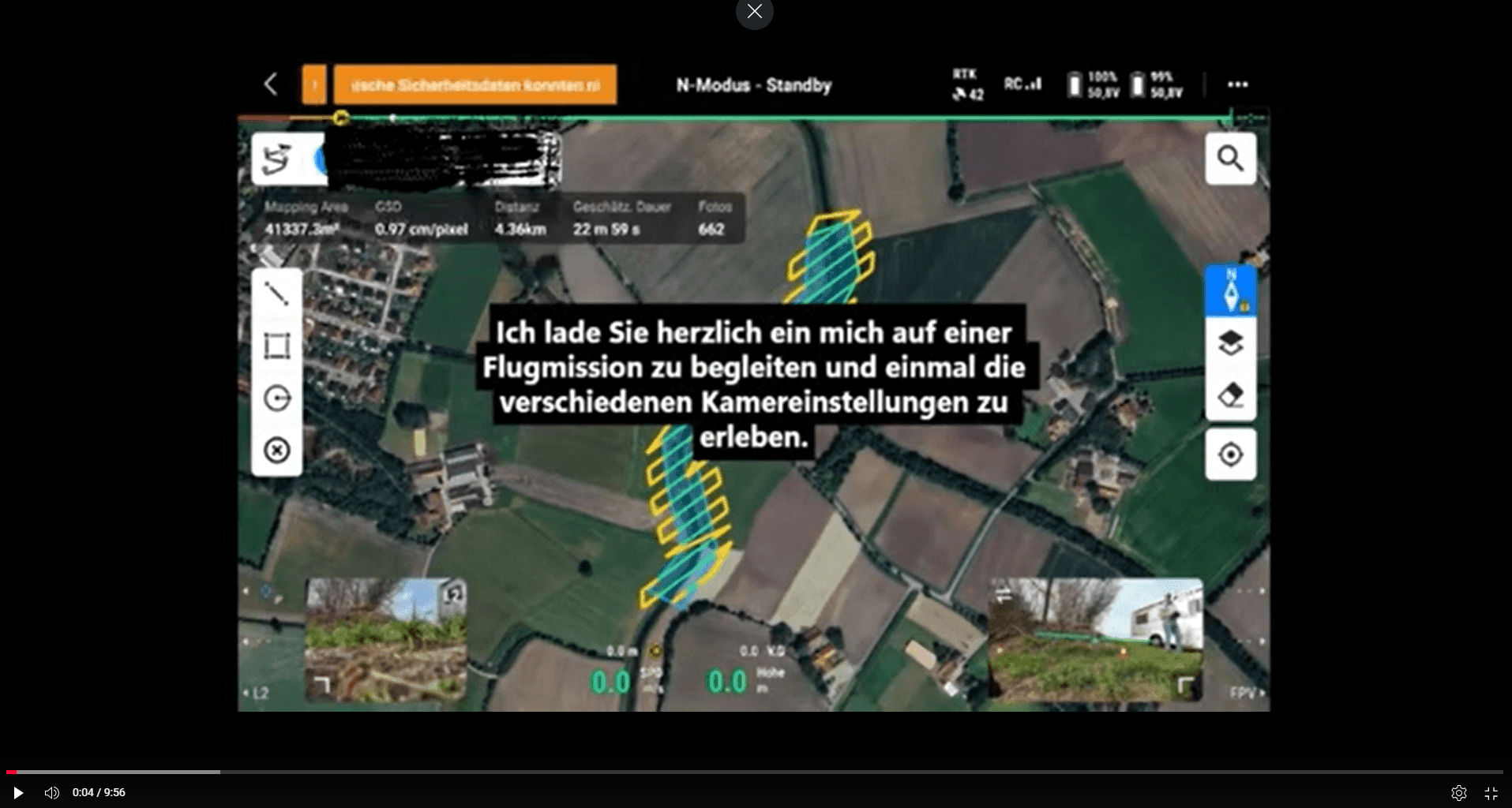 Vorschaubild zum Video einer Flugmission